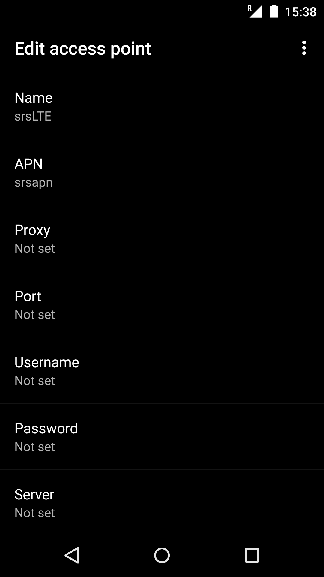 UE APN Setting